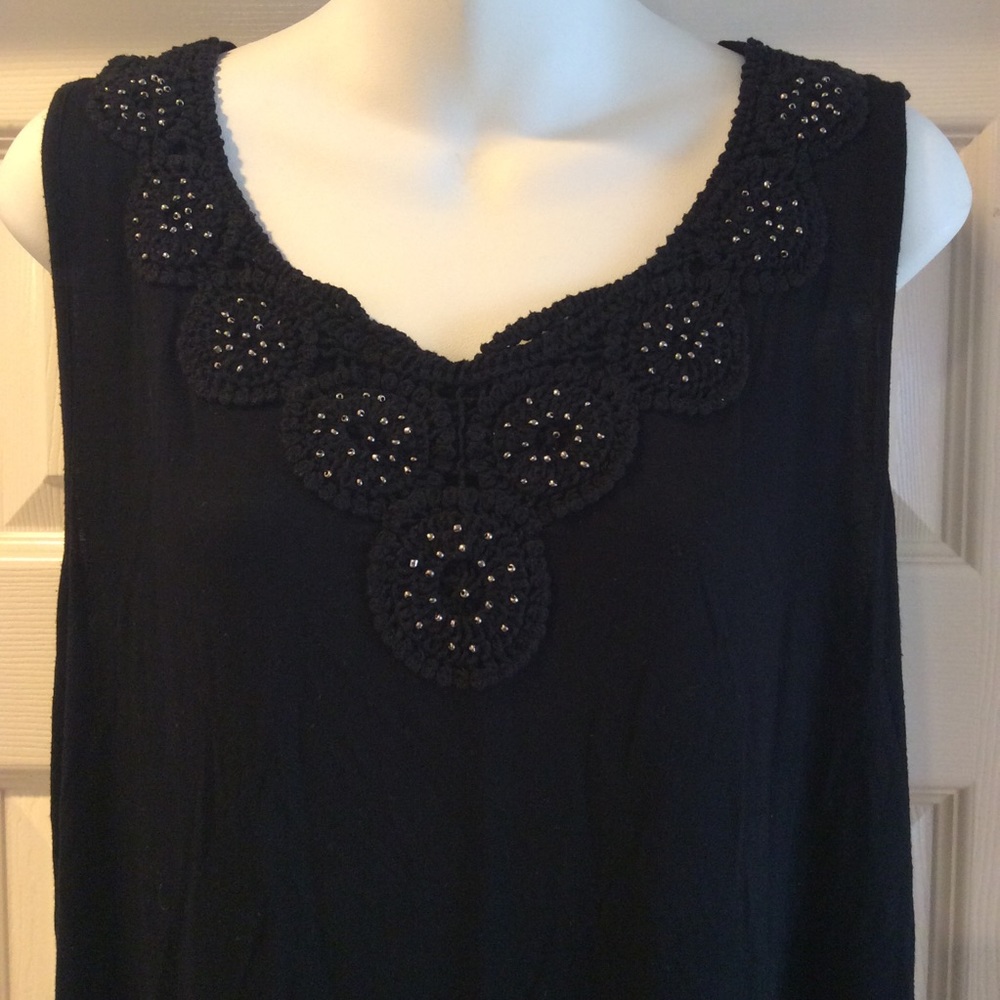 Croft & Barrow Studded Tank Top Size Large